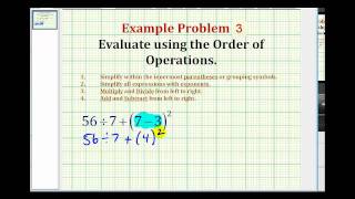 Download the video "Example 3:  Evaluate An Expression Using The Order of Operation"