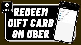 How to Use Gift Card on Uber !