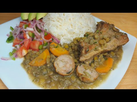 Menestra de Lenteja con Costiilla y Chorizo Paisa