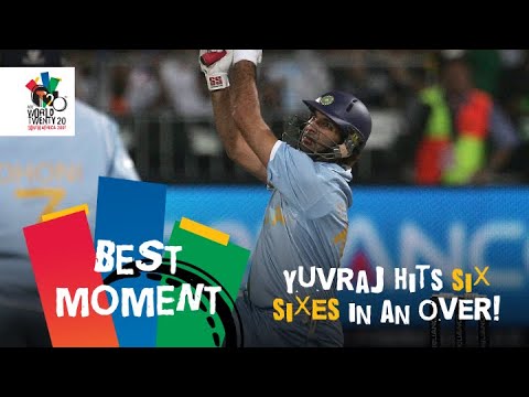 Yuvraj Singh slams six sixes off Stuart Broad | ENG v IND | T20 World Cup 2007