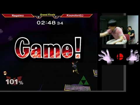 MasterHand 45 SSBM -Grand Finals- Nagaimo(C.Falcon, Fox) vs. Kounotori(Sheik, Falco)