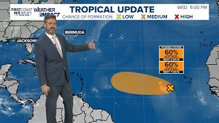 Daily afternoon storms remain consistent with an eye on the tropics