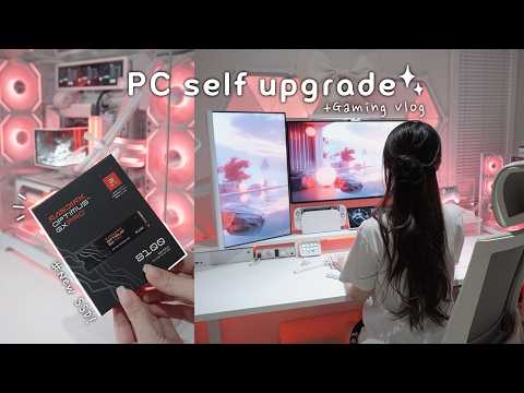 SSD 셀프 장착하는 법✅ PC 업그레이드 하고🛠️게임하는 집순이 vlog🎮| 샌디스크 옵티머스 GX PRO 8100 NVMe SSD 리뷰💾