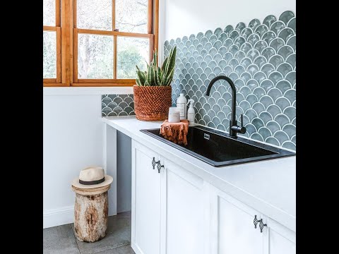 JUBIN CANTIK - Fishscale XL (PICKLE GREEN)! Wow, FISHSCALE tile is the most TRENDY Design nowadays!