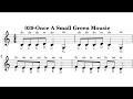 039-Once A Small Green Mousie music sheet