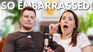 - Lia's embarrassing wedding tradition（00:07:21 - 00:07:22） - This is going to be SO embarrassing | Changing our Nationalities & Lia's Wedding Money Dance | S1 E9