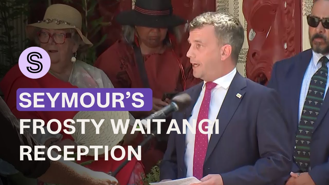 Mics snatched, backs turned: Ministers, David Seymour get frosty reception at Waitangi | Stuff.co.nz