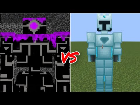 Robo Pounder vs Ice Warrior | Minecraft Mob Battle