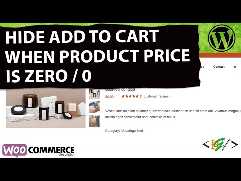 How to Hide Add to Cart Button When Product Price is 0 in WooCommerce WordPress