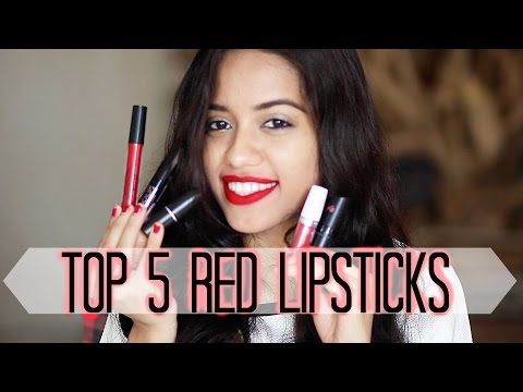 Top 5 Red Lipsticks for Indian Skin Tones | Debasree Banerjee Video