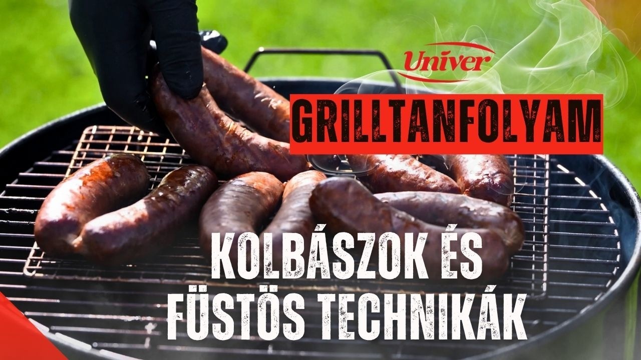 Jalapenos-Cheddaros kolbász elkeszítése BBQ-Grill technikával