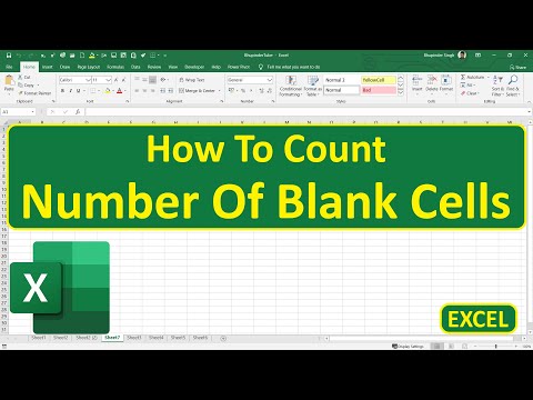 How To Count Number Of Blank Cells In Excel