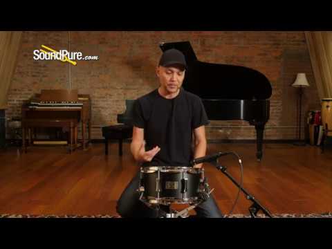 Pork Pie 6x12 Little Squealer Maple/Birch Snare Drum Black Quick 'n' Dirty