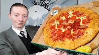 Papa John's NEW Cheddar Crust Pizza Review!