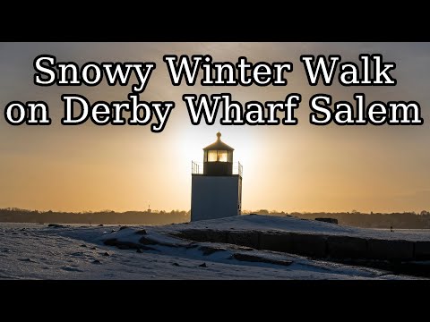 [4K] Winter Walk around Derby Wharf in Salem Massachusetts