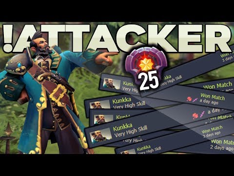 !Attacker finally LVL 25 MASTER TIER KUNKKA - EPIC Gameplay Compilation Dota 2