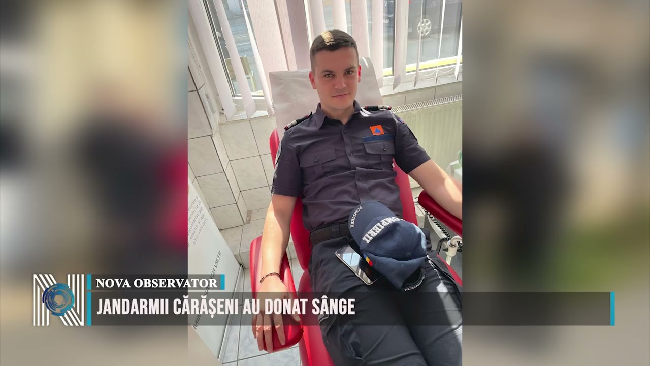 Jandarmii cărășeni au donat sânge