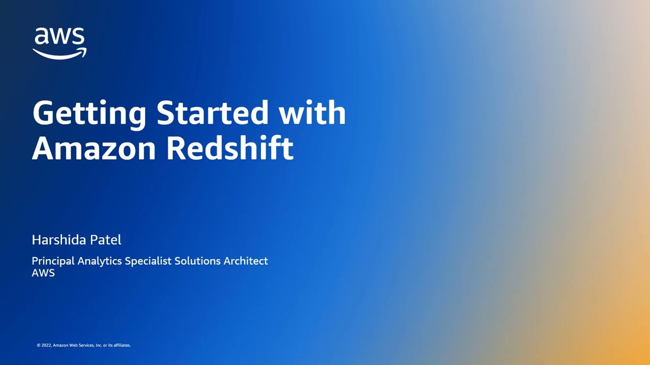 Amazon Redshift getting started | Amazon Web Services