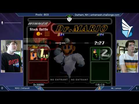 Cold Hard Smash 5 SSBM - ZettaVolt (Falco) vs. Mr. Lemon (Dr. Mario) - Melee Pools