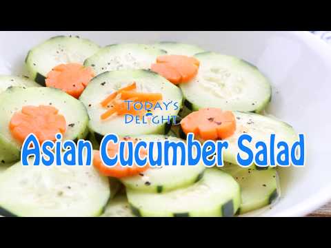 How to Make Asian Cucumber Salad - Today's Delight