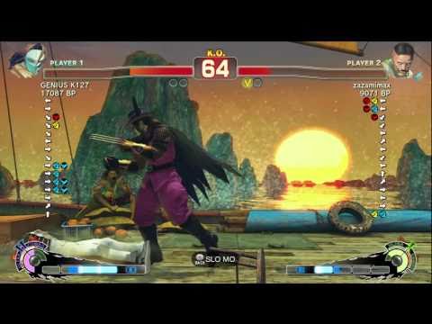 GENIUS K127 [Vega] vs zazamimax [Dudley] SSF4 Japanese Online Ranked Matches - TRUE-HD