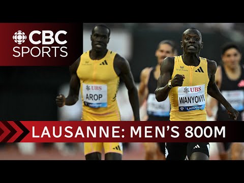 Olympic silver medallist Marco Arop takes part in the men's 800m at Lausanne Diamond League
