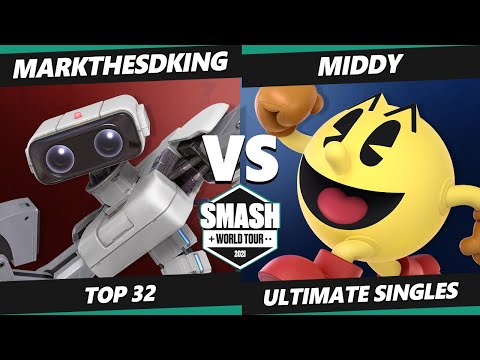 SWT NA Northwest Online Top 32 - Middy (Pac-Man) Vs. MarkTheSDking (ROB) SSBU Ultimate Tournament