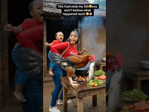 This fowl stole my fish won't believe what happened next🤣😭 #food #comedy #funny #shorts #viral