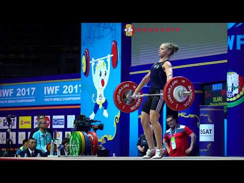 Raluca-Andreea Olaru (53) - 75kg, 79kg, & 81kg Snatches @ 2017 Youth Worlds