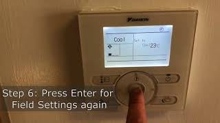 How to Display Room Temperature on Daikin BRC1E62 Wall Controller