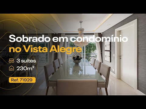 Sobrado no Condomínio Bertholdo Storrer com 3 suítes, Vista Alegre - JOTA8 Imóveis