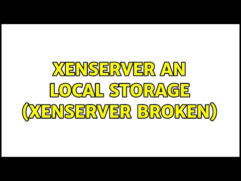 Xenserver an local Storage (Xenserver Broken)