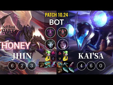 SHG Honey Jhin vs Kai'Sa Bot - KR Patch 10.24