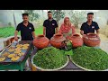 Saag Handi With Makki Ki Roti Village Food Sarson Ka Saag Veg Recipes