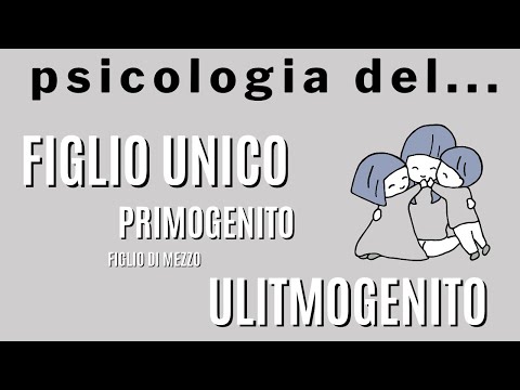 psicologia del figlio unico, primo genito, figlio di mezzo e ultimogenito