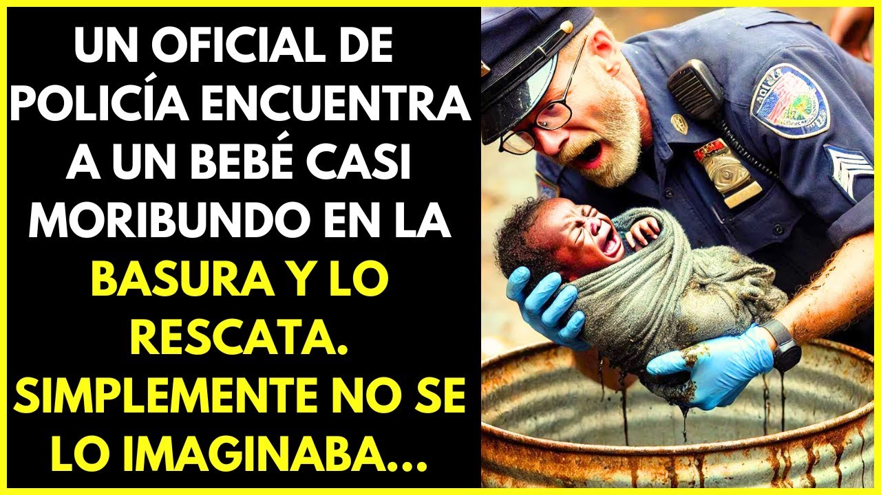 POLICÍA ENCUENTRA A UN BEBÉ CASI MORIBUNDO EN LA BASURA Y LO RESCATA. SIMPLEMENTE NO SE LO IMAGINABA