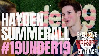 Hayden Summerall interviewed at TigerBeat & Instagram's 3rd Annual #19Under19 Celebration video