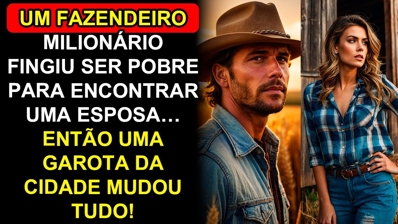 Um Fazendeiro Milionário Fingiu Ser Pobre Para Encontrar Uma Esposa… Então Uma Garota da Cidade...