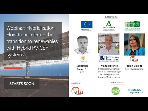 Webinar: Hybridization: How to accelerate the transition to renewables with Hybrid PV-CSP systems
