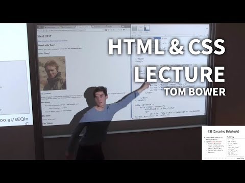 HTML & CSS Lecture 12th January 2017