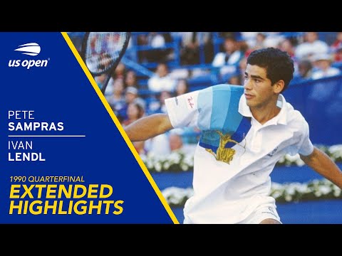 Pete Sampras vs Ivan Lendl Extended Highlights (5th Set) | 1990 US Open Quarterfinal
