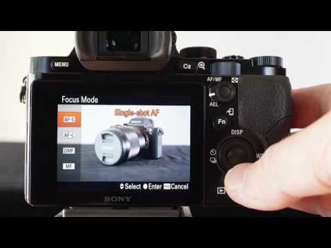 Back-Button AF and Manual AF settings using a Sony Alpha A7 camera