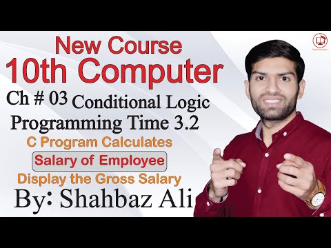 Programming Time 3.2 | C Program Calculate and Display Salary of Employee | 10th Computer Science