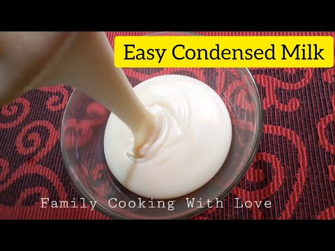 Condensed Milk Recipe| Homemade Condensed Milk Recipe Without Milk Powder in Urdu Hindi Eng Subtitle
