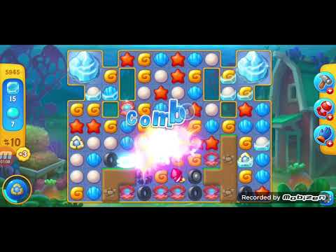 fishdom gameplay / level 5945 / It is like the ads? / thank you