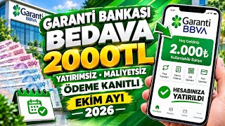 Garanti BBVA Davet Et Kazan |Karşılıklı 2000 TL Bonus Nasıl Alınır? | 2026