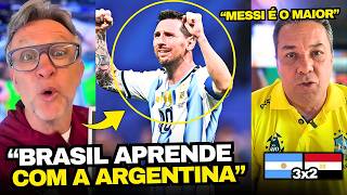 NETO E MIDIA BRASILEIRA EXALTA O MESSI E A VIRADA DA ARGENTINA 3x2 EGITO