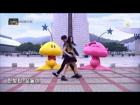 171001 Blackpink "Jisoo" and  Got7 "Jinyoung" dance Uptown Funl in SBS  Inkigayo