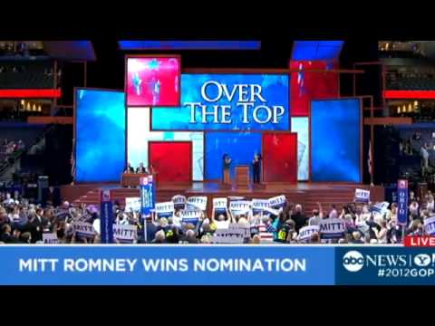 Mitt Romney Nominated at 2012 GOP Convention: New Jersey Delegates Put Romney Over the Top