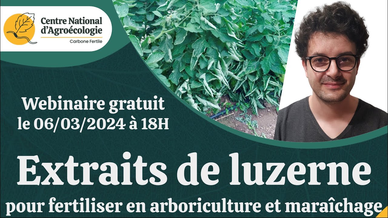 Fertiliser les cultures avec l'extrait de luzerne, Olivier Rey - CNA